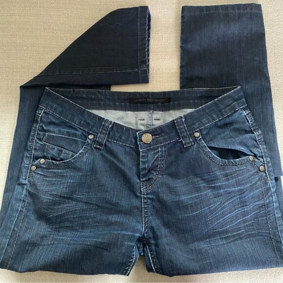 URBAN BEHAVIOR Melrose Slim Fit Straight Leg Low Rise Denim Jeans Cigarette - Picture 4 of 11